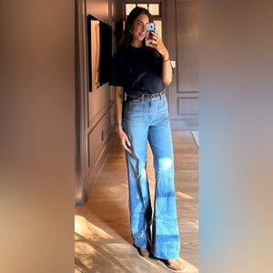 J. Crew ‘96 Denim Trousers Wide Leg New without Tags Size 32